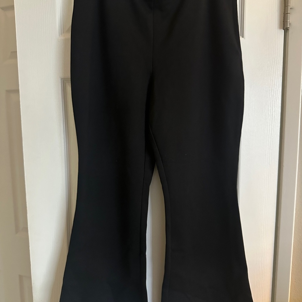 INC International Concepts Black Flared Pants